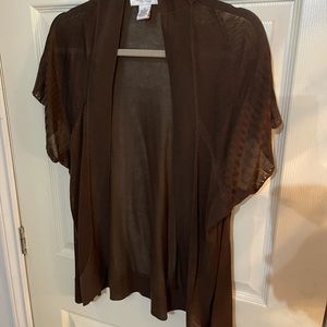 Brown, Thin Cardigan